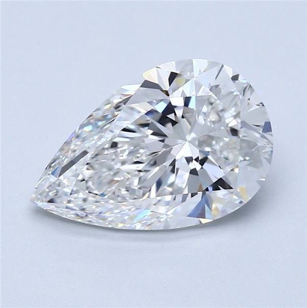 3.01ct E VVS2 Very Good Cut Pear Diamond