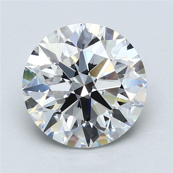 4.45ct F VVS2 Rare Carat Ideal Cut Round Lab Grown Diamond