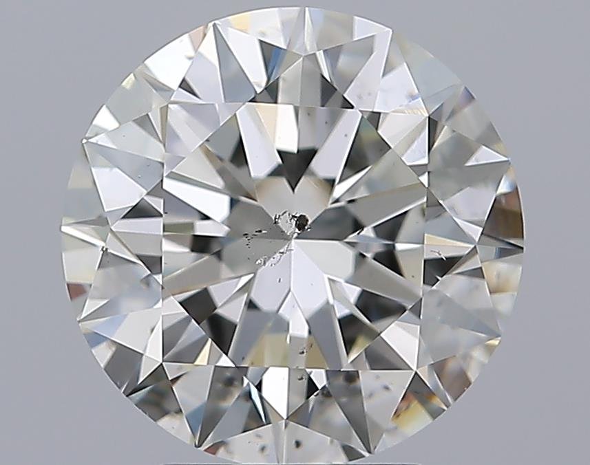 4.01ct J SI2 Rare Carat Ideal Cut Round Diamond