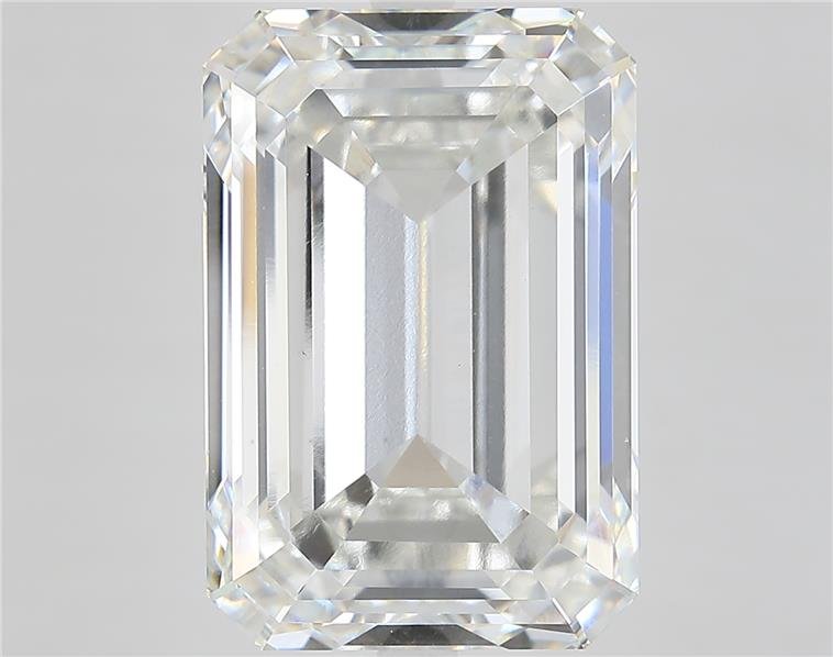 15.04ct F VVS2 Rare Carat Ideal Cut Emerald Lab Grown Diamond