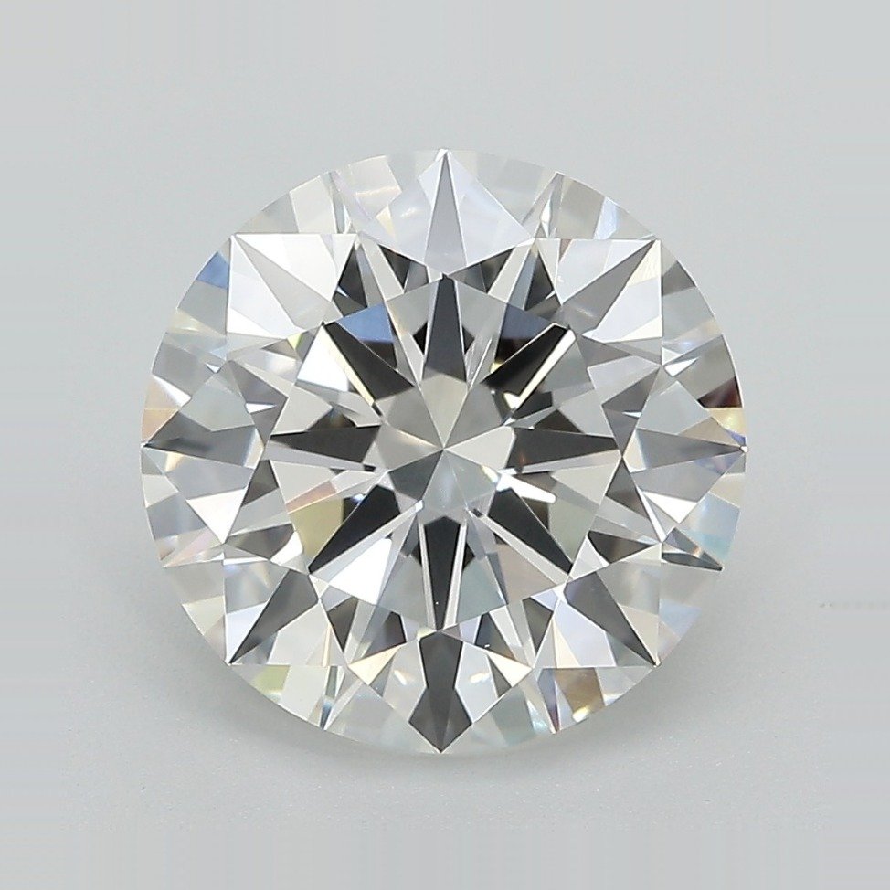 4.80ct F VVS2 Rare Carat Ideal Cut Round Lab Grown Diamond