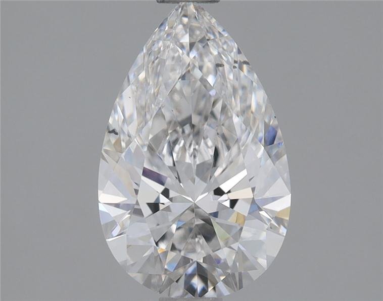 1.12ct E SI1 Rare Carat Ideal Cut Pear Lab Grown Diamond