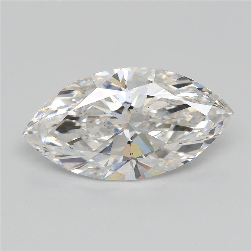 3.02ct E VS2 Rare Carat Ideal Cut Marquise Lab Grown Diamond