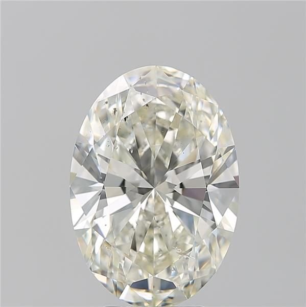 5.05ct K SI2 Rare Carat Ideal Cut Oval Diamond