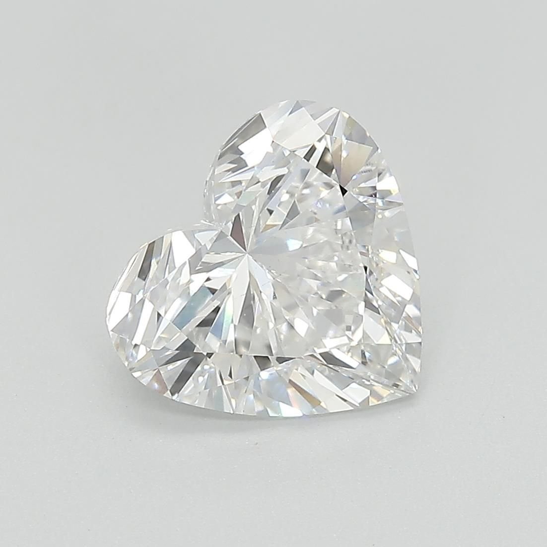 3.09ct E VVS2 Rare Carat Ideal Cut Heart Lab Grown Diamond