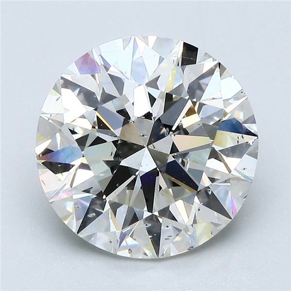 4.51ct J SI2 Excellent Cut Round Diamond