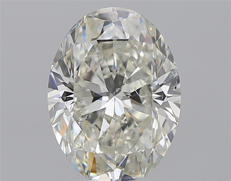 4.00ct J SI2 Rare Carat Ideal Cut Oval Diamond