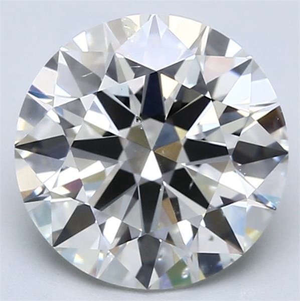 3.54ct J SI2 Rare Carat Ideal Cut Round Diamond