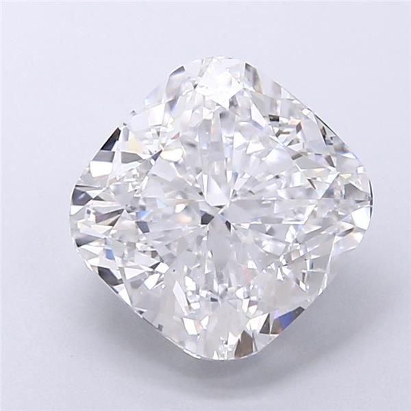 4.05ct D VVS2 Very Good Cut Cushion Lab Grown Diamond