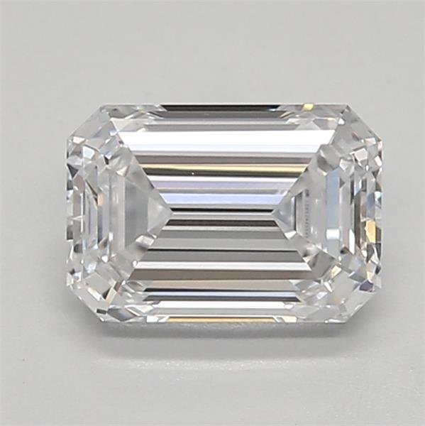 0.95ct D VVS1 Excellent Cut Emerald Lab Grown Diamond