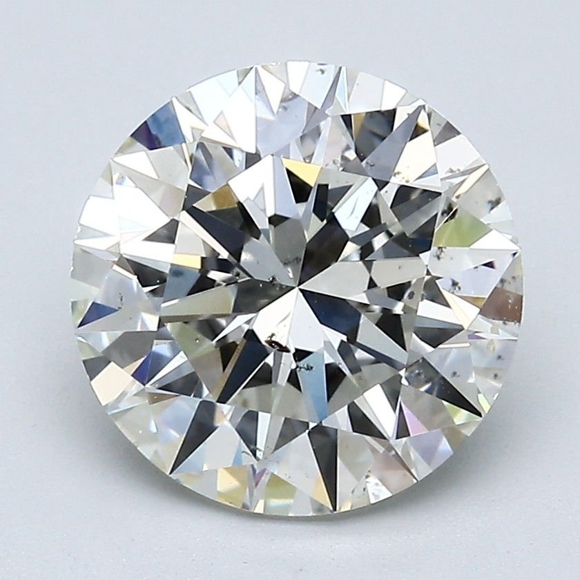 3.50ct J SI1 Rare Carat Ideal Cut Round Diamond