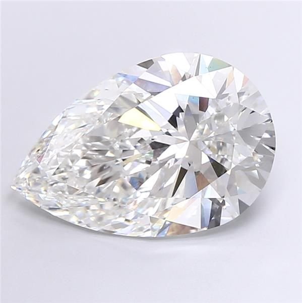 15.03ct F VS1 Rare Carat Ideal Cut Pear Lab Grown Diamond