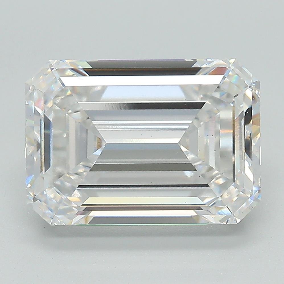 5.21ct E VS2 Rare Carat Ideal Cut Emerald Lab Grown Diamond