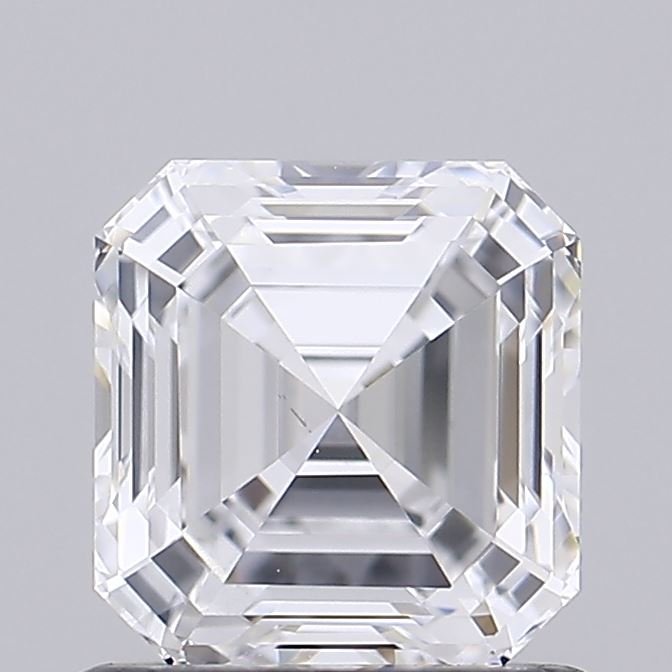 1.08ct D VS2 Rare Carat Ideal Cut Asscher Lab Grown Diamond