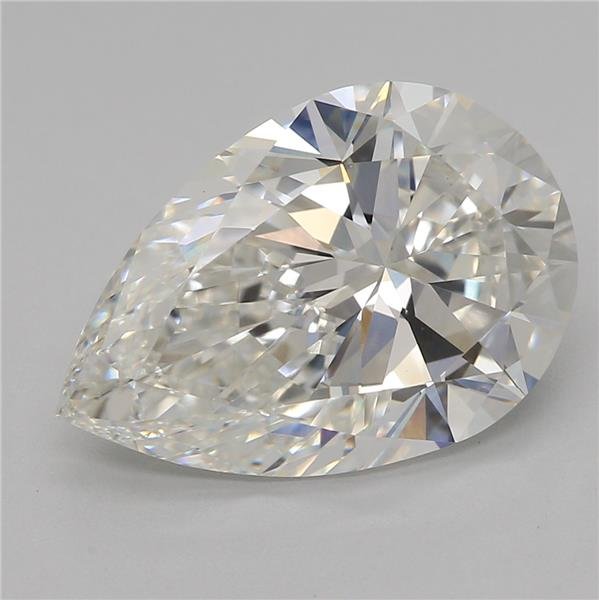 2.83ct H VVS2 Rare Carat Ideal Cut Pear Lab Grown Diamond