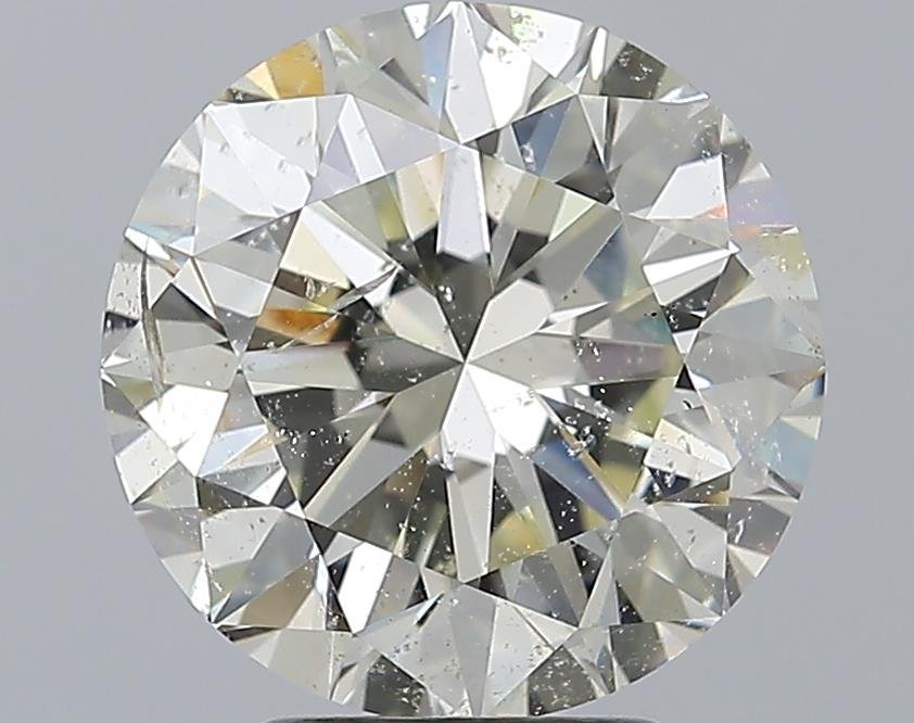 4.01ct K SI2 Excellent Cut Round Diamond