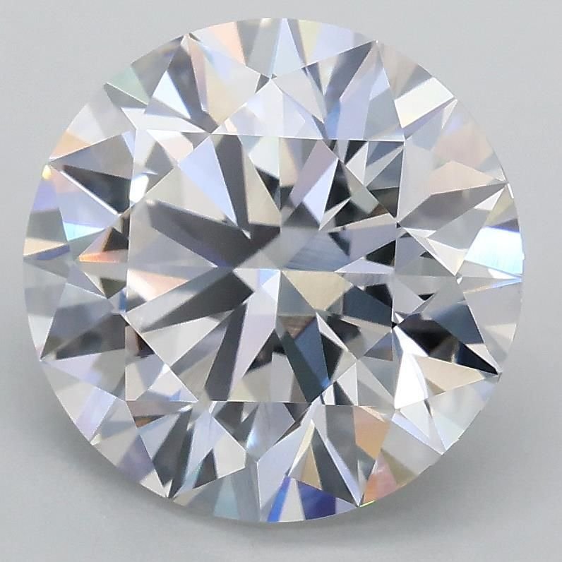 3.09ct E VVS2 Rare Carat Ideal Cut Round Lab Grown Diamond