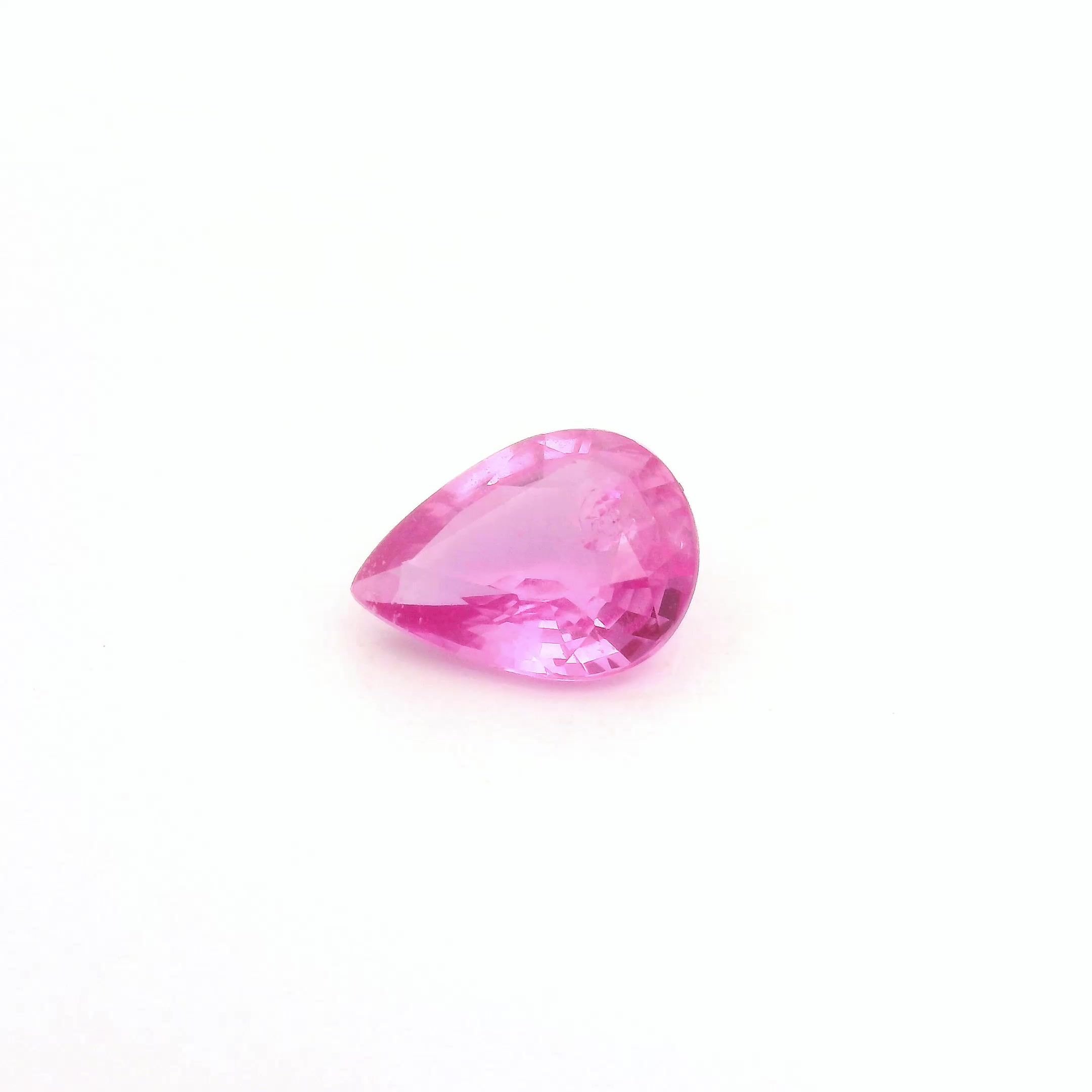 1.32 Carat Pink Pear Sapphire