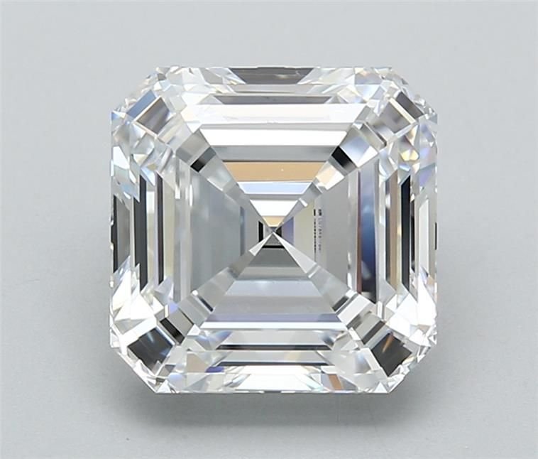 5.15ct D VVS1 Rare Carat Ideal Cut Asscher Lab Grown Diamond