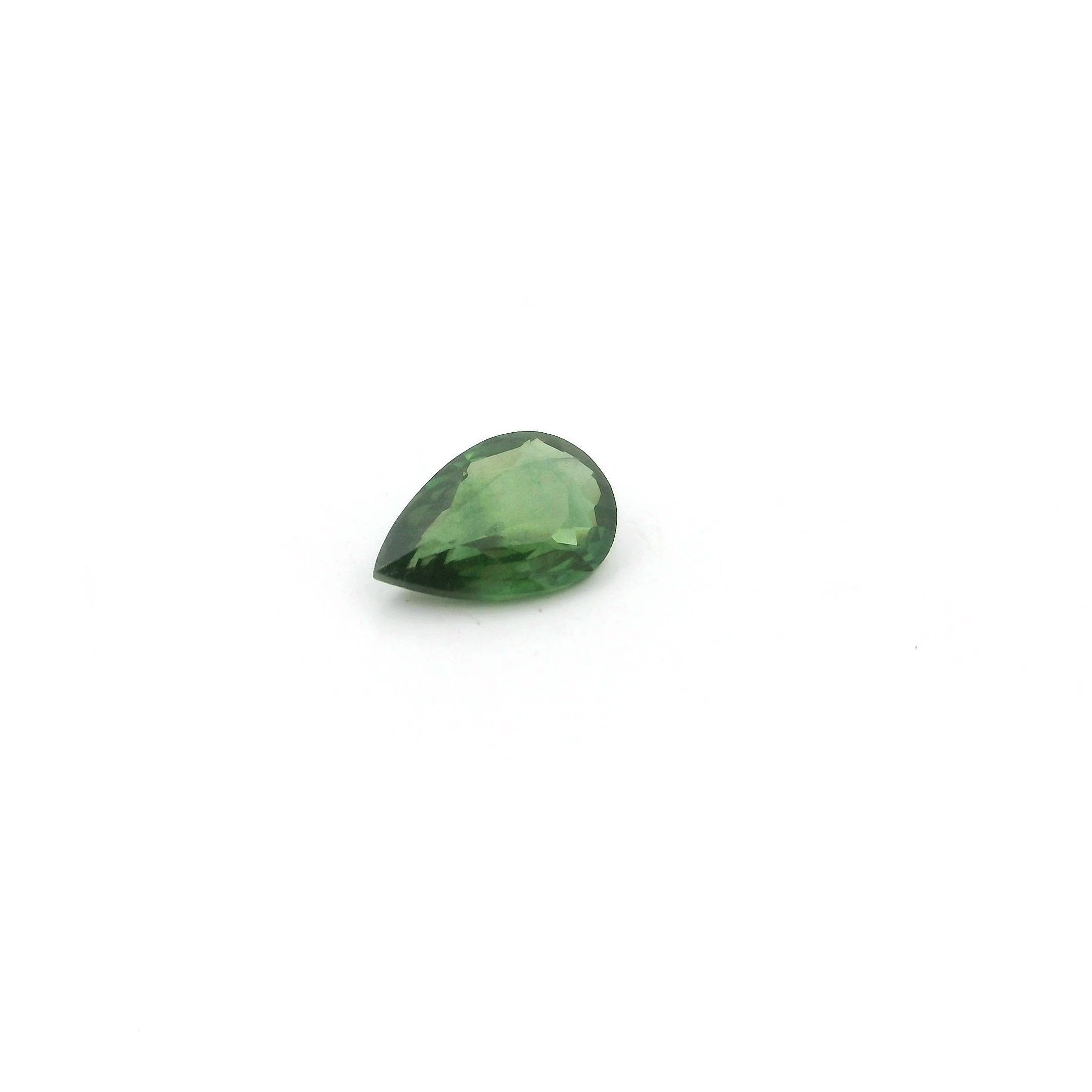 0.46 Carat Green Pear Sapphire