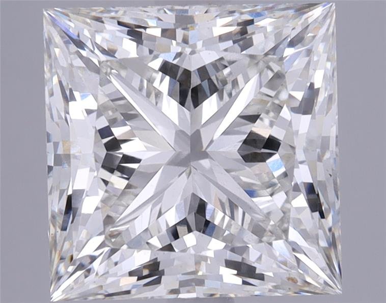 5.07ct H VS2 Rare Carat Ideal Cut Princess Lab Grown Diamond