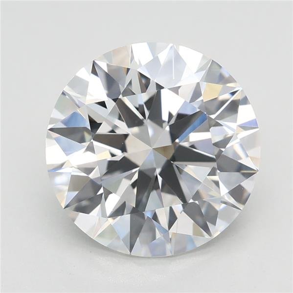 3.09ct E VVS2 Rare Carat Ideal Cut Round Lab Grown Diamond