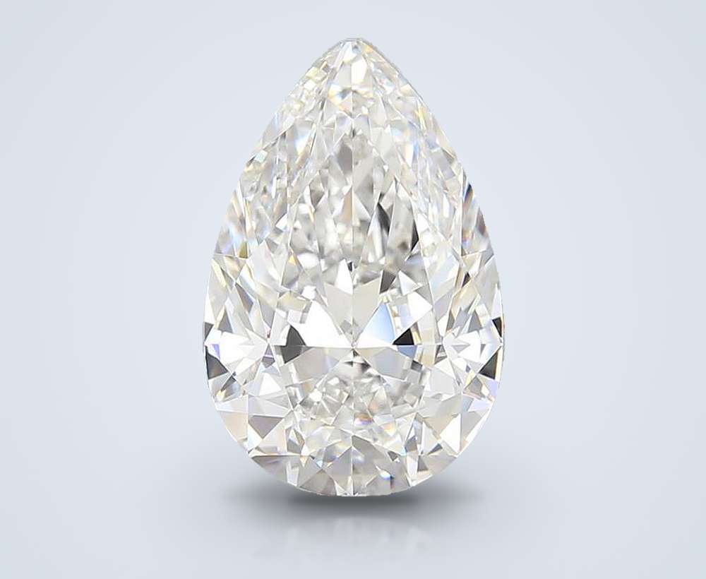 3.72 Carat Pear Lab Diamond