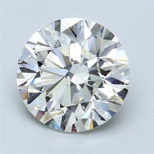 3.01ct K SI2 Excellent Cut Round Diamond