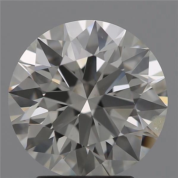 3.06ct K VS2 Rare Carat Ideal Cut Round Diamond