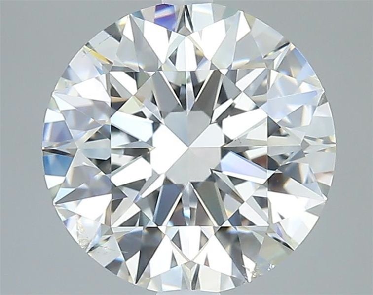 3.05ct H SI2 Rare Carat Ideal Cut Round Diamond