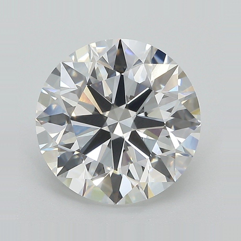 3.05ct F VS1 Rare Carat Ideal Cut Round Lab Grown Diamond