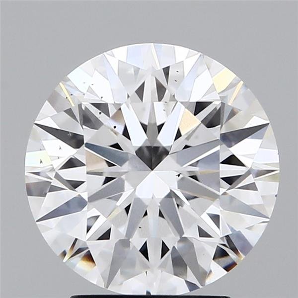 3.18ct F SI1 Rare Carat Ideal Cut Round Lab Grown Diamond