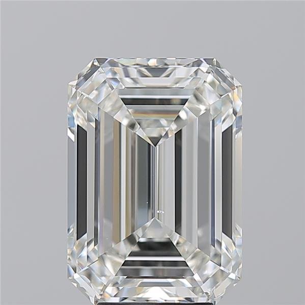 6.13ct I VS2 Rare Carat Ideal Cut Emerald Diamond