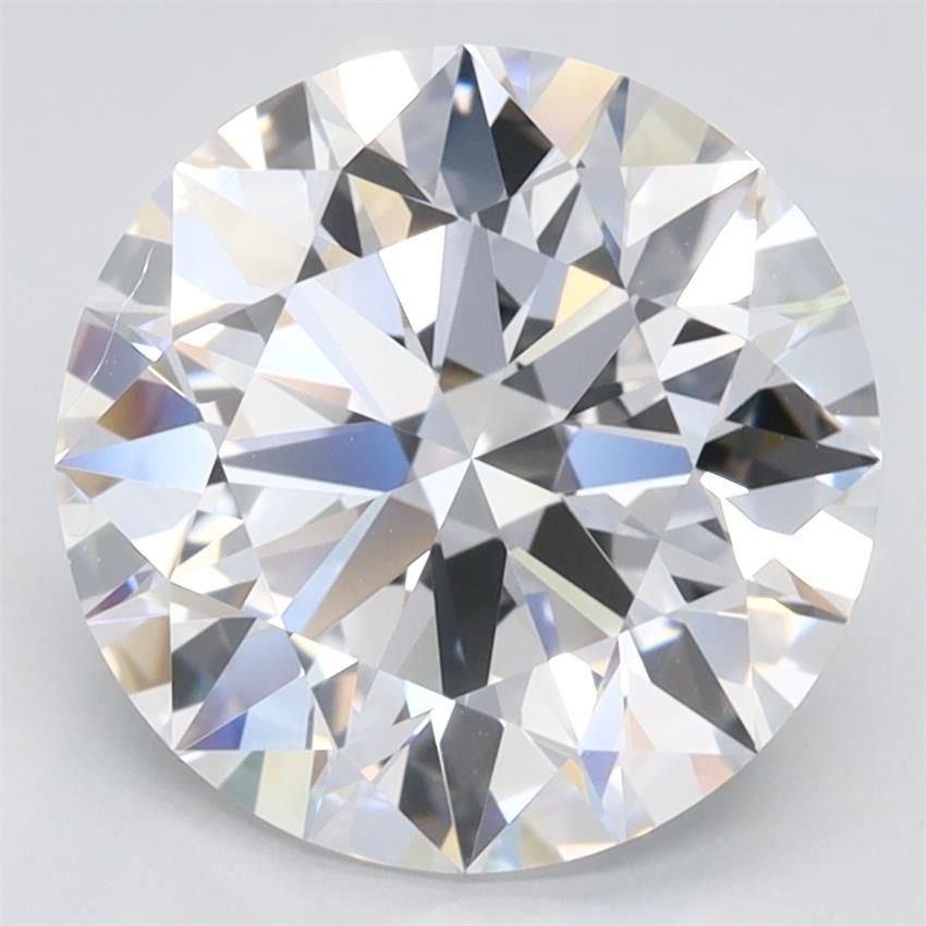 3.20ct D VVS2 Rare Carat Ideal Cut Round Lab Grown Diamond