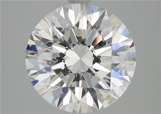 3.05ct E SI1 Rare Carat Ideal Cut Round Diamond