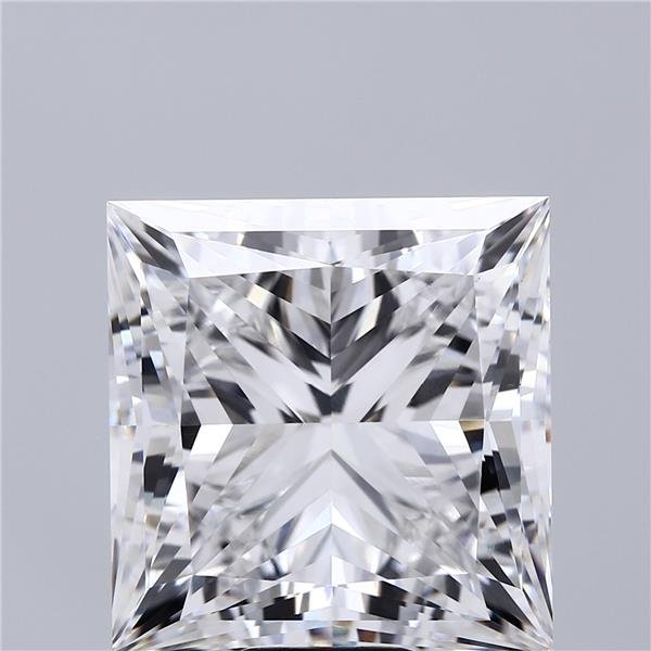 18.07ct F VS1 Rare Carat Ideal Cut Princess Lab Grown Diamond