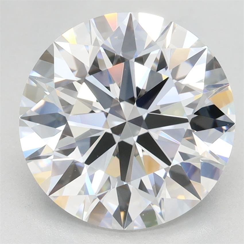 3.17ct D VVS2 Rare Carat Ideal Cut Round Lab Grown Diamond