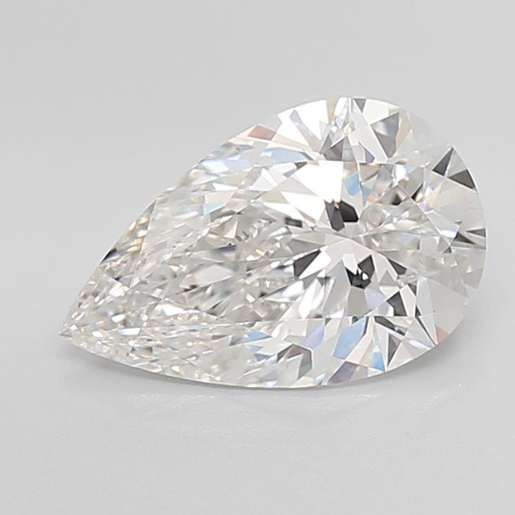 4.08ct F VS1 Rare Carat Ideal Cut Pear Lab Grown Diamond