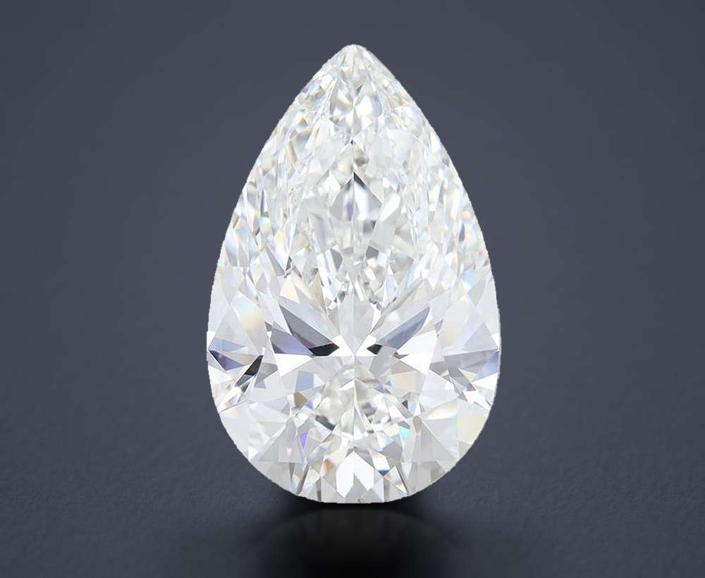 9.60 Carat Pear Lab Diamond