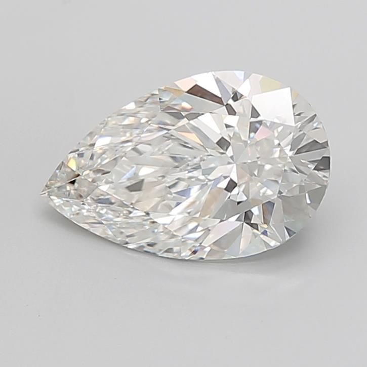 5.05ct F VVS2 Rare Carat Ideal Cut Pear Lab Grown Diamond