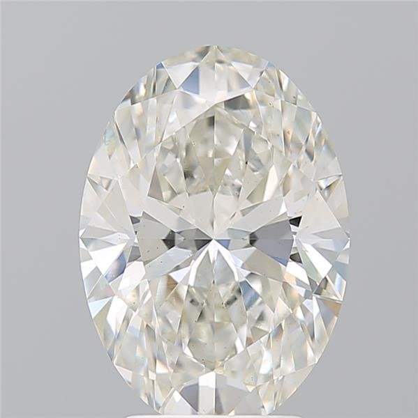 3.22ct H VS2 Rare Carat Ideal Cut Oval Lab Grown Diamond