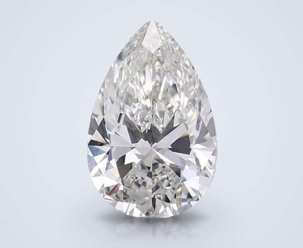 2.00 Carat Pear Lab Diamond