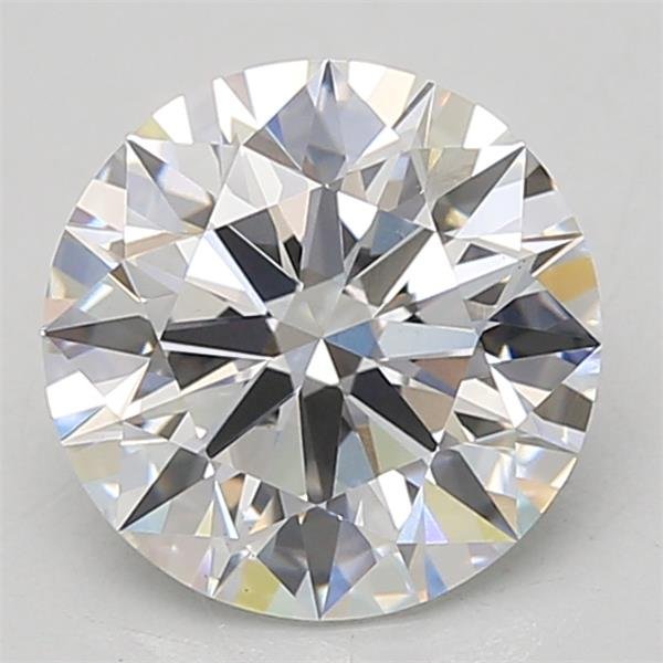 2.71ct D VS1 Rare Carat Ideal Cut Round Lab Grown Diamond
