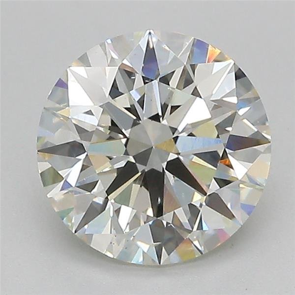 2.18ct J SI1 Rare Carat Ideal Cut Round Lab Grown Diamond