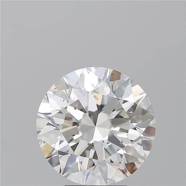 5.03ct G SI2 Rare Carat Ideal Cut Round Diamond