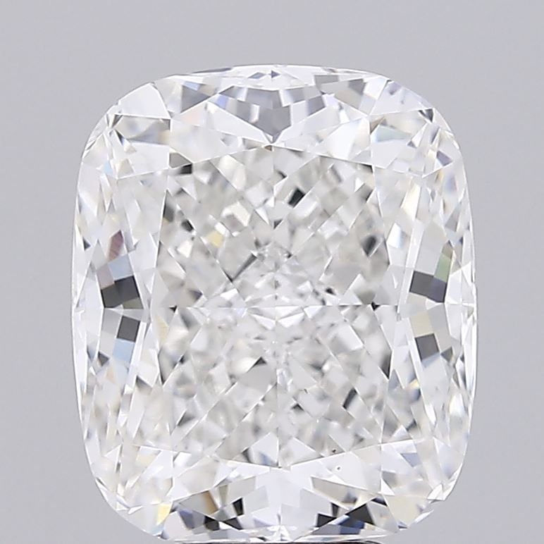 6.09ct F VS1 Rare Carat Ideal Cut Cushion Lab Grown Diamond