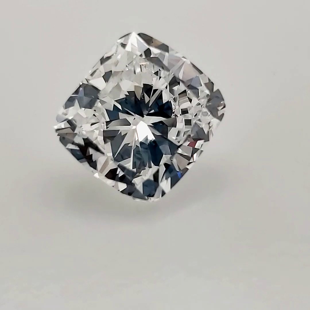 3.01ct E VS1 Very Good Cut Cushion Diamond