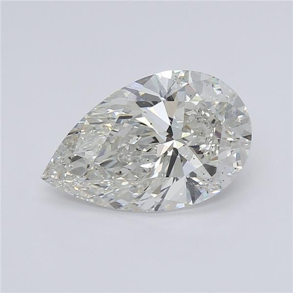 3.02ct H SI1 Rare Carat Ideal Cut Pear Lab Grown Diamond