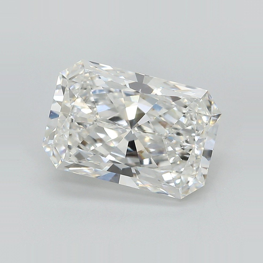 4.13ct F VS1 Rare Carat Ideal Cut Radiant Lab Grown Diamond
