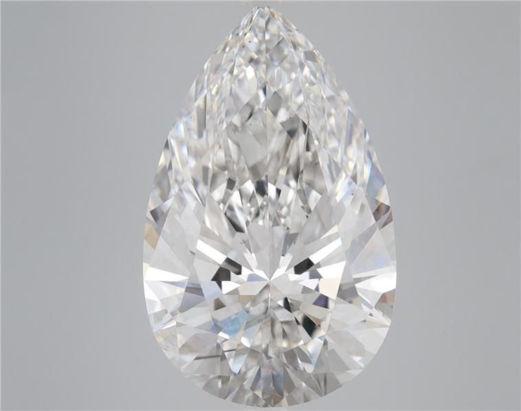 8.64ct F SI1 Rare Carat Ideal Cut Pear Lab Grown Diamond